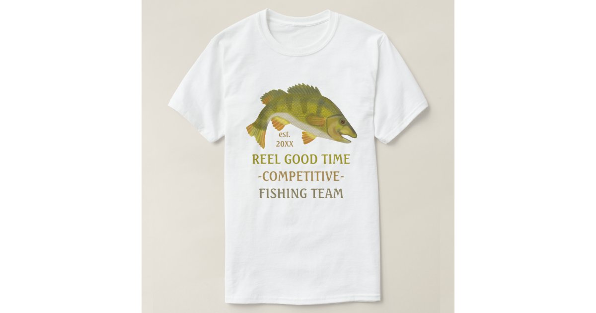 Fishing Team Tournament Custom Angler Bass Fish T-Shirt