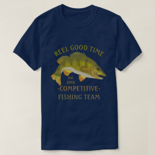 Fishing Team Tournament Custom Angler Bass Fish v2 T-Shirt