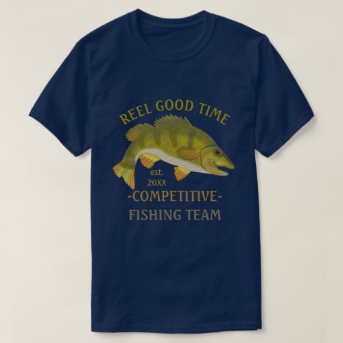 Fishing Team Tournament Custom Angler Bass Fish v2 T_Shirt