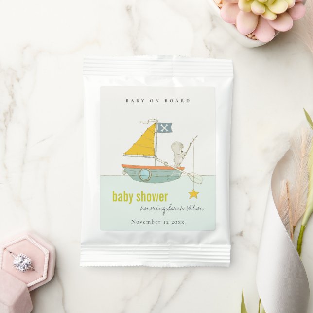 Fishing Tedding Bear Star Sailboat Baby Shower Lemonade Drink Mix (Wedding)