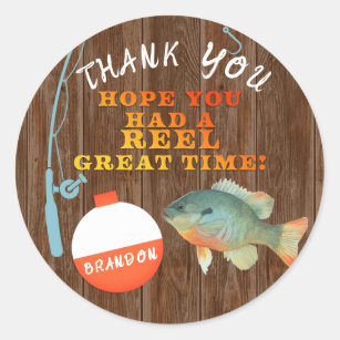 Fishing Birthday, Thank You for Making My Birthday Reely Fun, Fish,  Birthday Party Favor Tag, Thank You Tag, Gone Fishing Birthday 353 