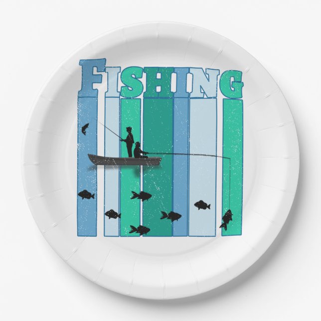 Fishing | The best fishing gifts Paper Plates (Front)