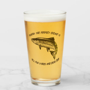 Fishing: The perfect excuse... - Fishing Beer Glass