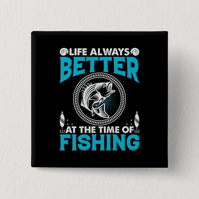 Fishing Theme Button (Front)