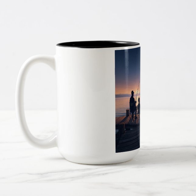 Fishing Theme Coffee Mug (Left)