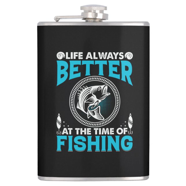 Fishing Theme Flask (Front)