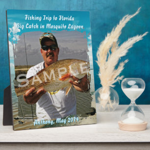 Fishing Theme Lagoon Sky Standing Photo Frame
