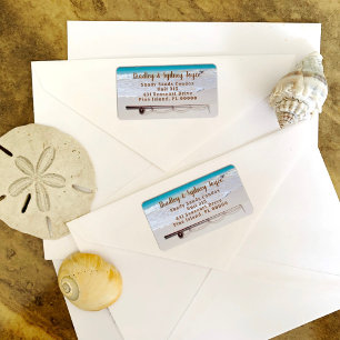 Fishing Theme Sea Coast Big Address Label