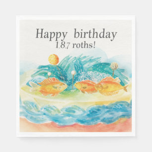 Fishing themed Birthday party for Fishing lovers Napkins