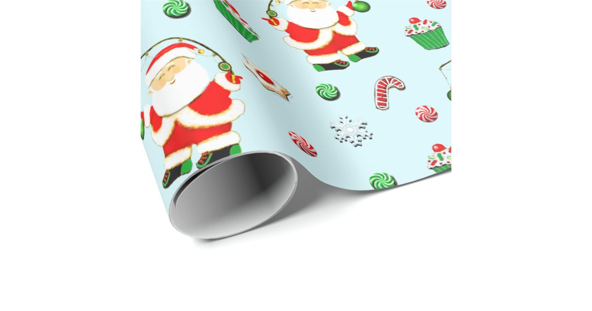 fishing-themed Christmas Wrapping Paper | Zazzle.com