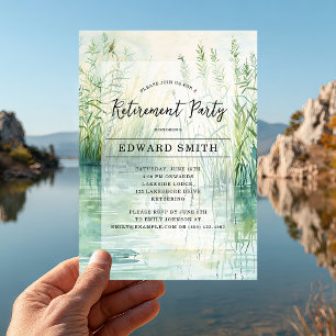 Fishing Themed Retirement Party Invitation