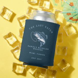 Fishing Themed Weekend Trip Bachelor Party Can Cooler