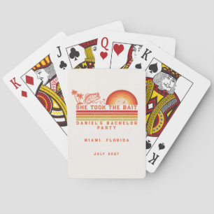 Fishing Themed Weekend Trip Bachelor Party Poker Cards