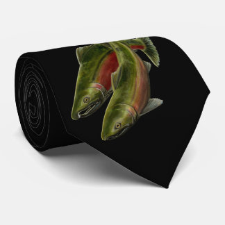 Fishing Ties Classic Coho Salmon Fish Ties Gifts