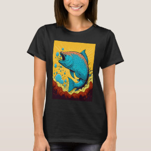Fishing Tournament Fans Pop Big Fish Catcher  2 T-Shirt