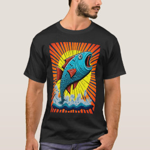 Fishing Tournament Fans Pop Big Fish Catcher  3 T-Shirt