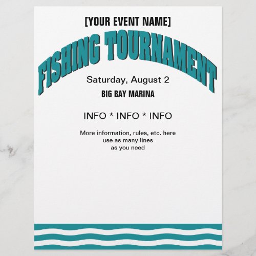 Fishing Tournament Flyer