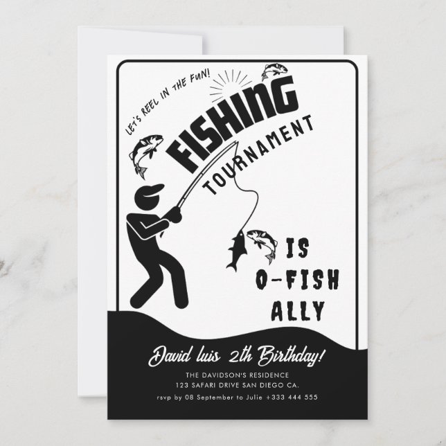 fishing  tournament invitation (Front)