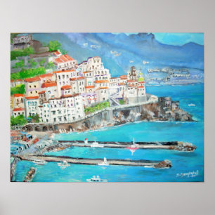 Fishing Town of Atrani - Poster