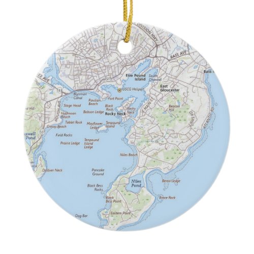Fishing Town of Gloucester MA Ornament