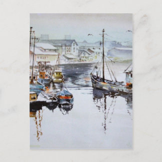 Fishing Trawlers Post Card