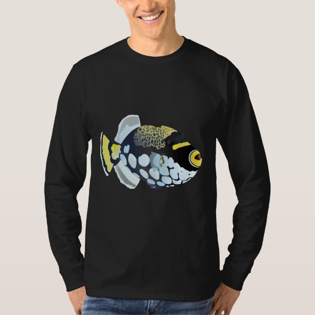 Fishing Triggerfish  T-Shirt (Front)