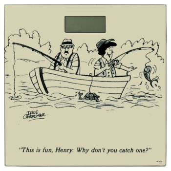 Fishing Trip Bathroom Scale by PostCartoon at Zazzle