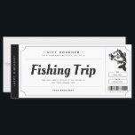 Fishing Trip  Gift Ticket Voucher Certificate<br><div class="desc">EDITABLE. Fishing trip gift for your loved ones. Personalize your voucher today!</div>