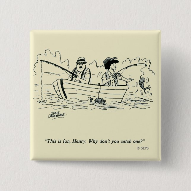 Fishing Trip Pinback Button (Front)