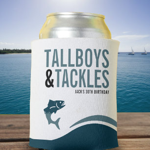 Fishing Trip Tallboys & Tackles Birthday Party Can Cooler