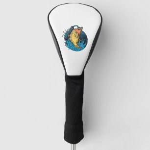 Fishing Tshirt Man Fisherring Rod Fishing Fishing Golf Head Cover