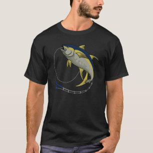 Fishing Tuna Rod Fisherman Angler Fisher Saltwater T-Shirt
