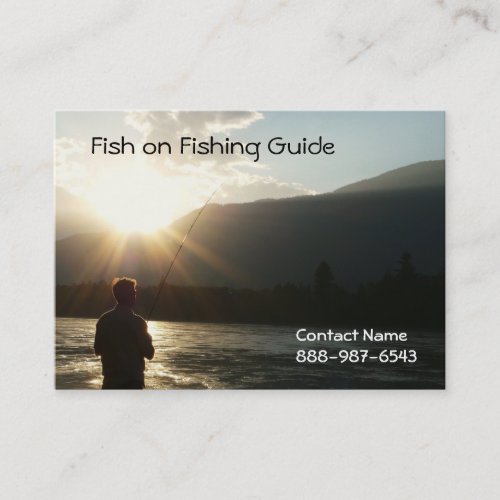 Fishing until the Sun Goes Down Business Card