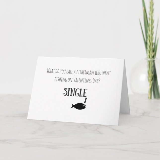 Fishing Valentines Day Card (Front)