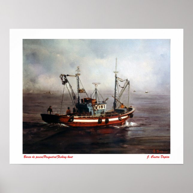 Fishing vessel/Fishing boat/Fishing boat Poster (Front)