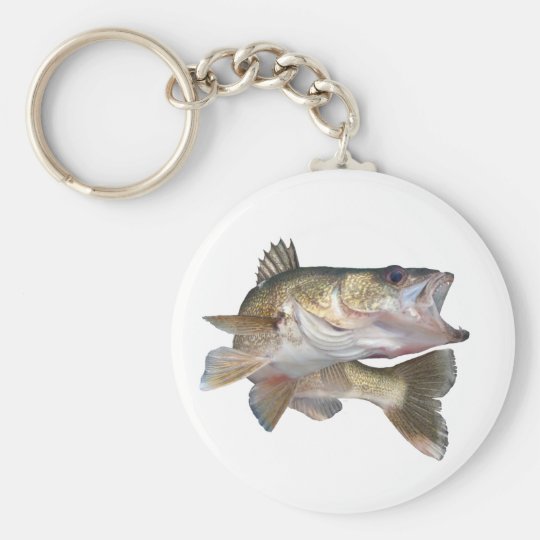 Fishing Walleye Keychain