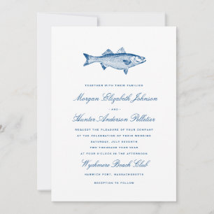 Fishing Wedding Invitation   Nautical Wedding