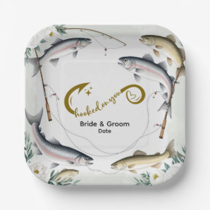 Fishing Wedding themed for Fishing lovers Paper Paper Plates