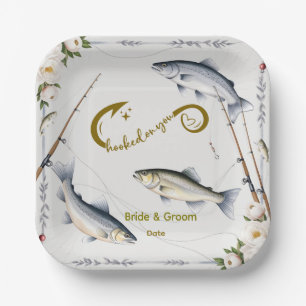 Fishing Wedding themed for Fishing lovers Paper Plates