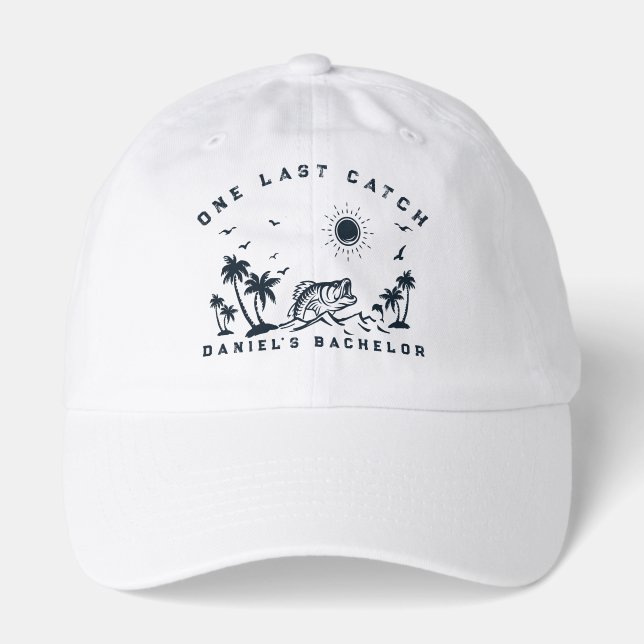 Fishing Weekend Trip Funny Bachelor Party  Hat (Front)