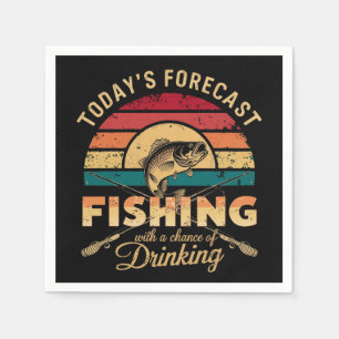 FISHING With A Chance Of DRINKING Napkins
