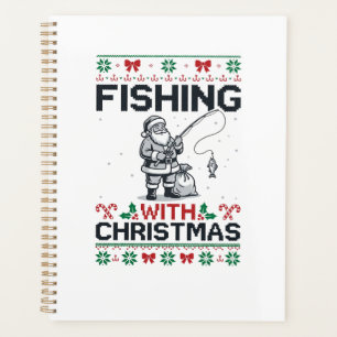 Fishing With Christmas Santa Holiday Planner