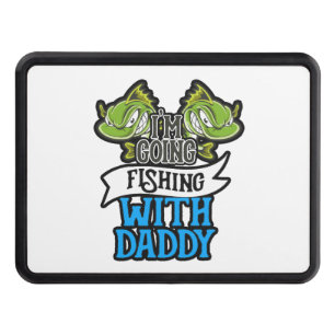 Fishing With Daddy Angling Kids Gift Hitch Cover