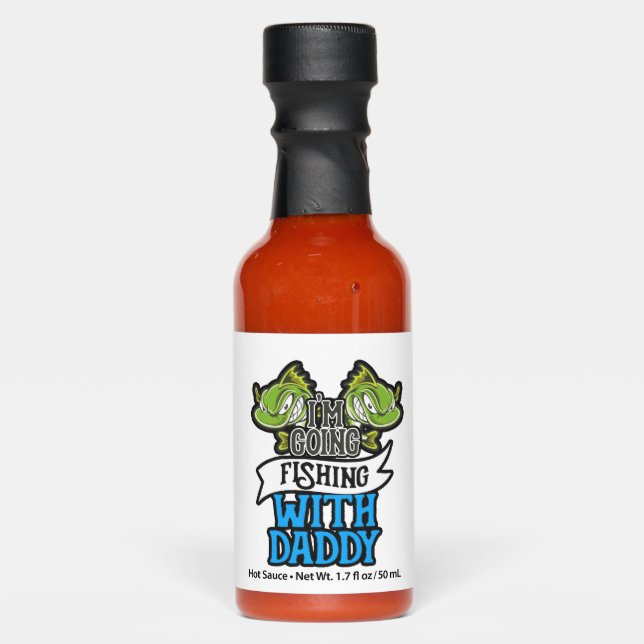 Fishing With Daddy Angling Kids Gift Hot Sauces (Front)