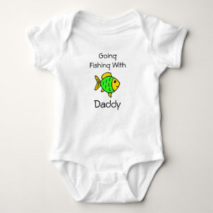 Fishing with Daddy One Piece Tee Baby