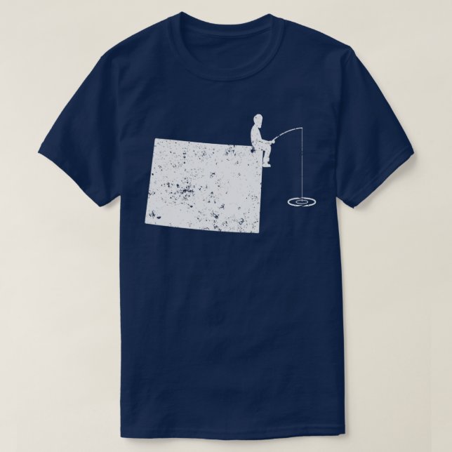 Fishing With Daddy WY Trout Fishing Bass Fishing T-Shirt (Design Front)