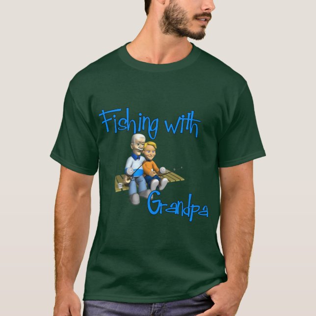Fishing with Grandpa Fishing Shirt (Front)