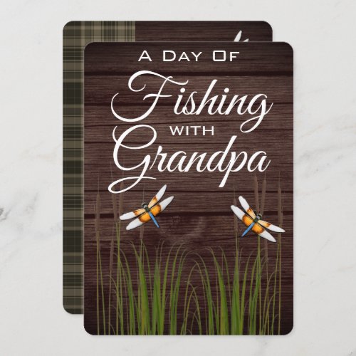 Fishing with Grandpa Invitation