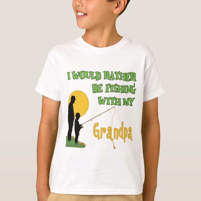 Fishing With Grandpa T-Shirt (Front)