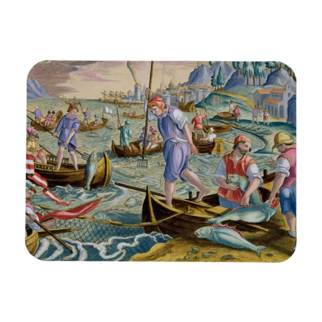 Fishing with Nets and Tridents in the Bay of Naple Magnet (Horizontal)